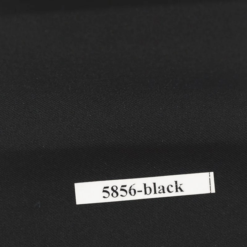 Vải quần tây co giãn Linen Look 5856 Black